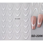 Стикер бяло и сребърно SD-2206